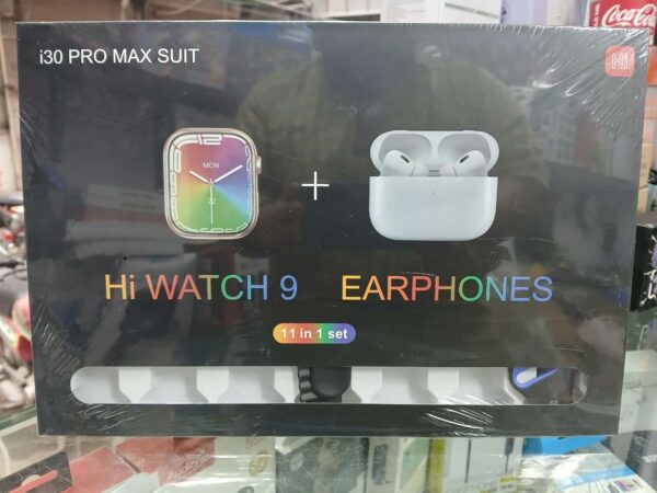 I30 Pro max Suit Smart Watch with Earbuds