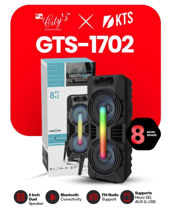 GTS-1702 Wireless Speaker with Cable MIC