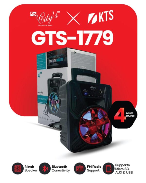 GTS-1779  BT 4 inch speaker with Wire MIC