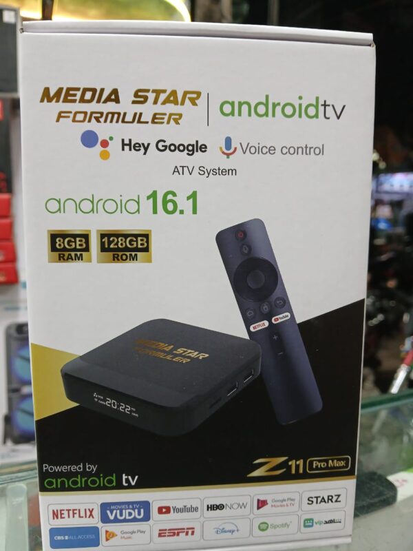 MEDIASTAR FORMULER Z11 ANDROID TV BOX WITH VOICE REMOTE